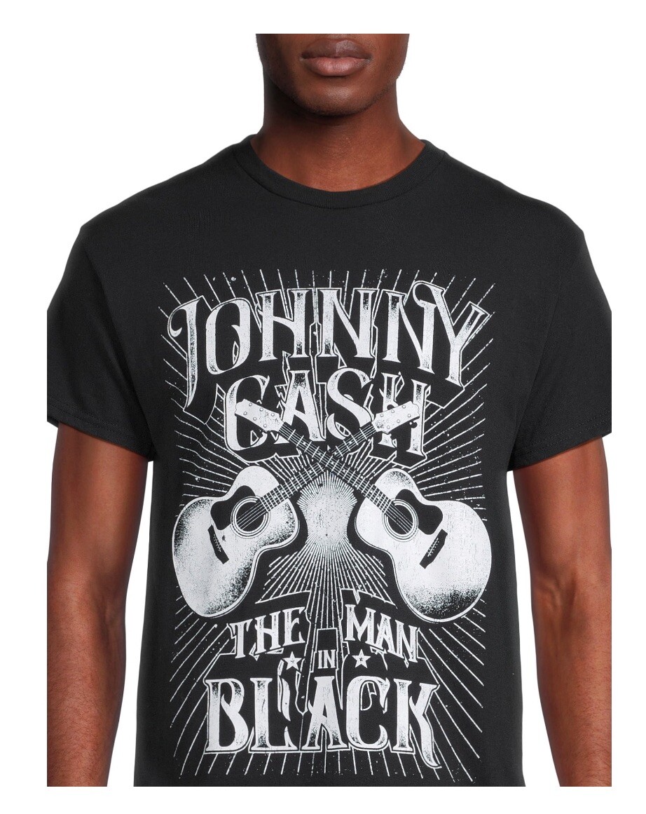 JOHNNY CASH MAN IN BLACK Men's Size S (34-36) Graphic T-Shirt Tee Short Sleeve gallery