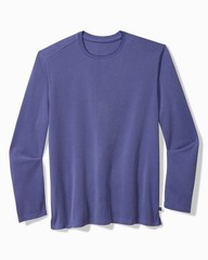Tommy Bahama Coastal Crest Tee Crew Neck L/S Mens 2XLB UPF 30 Ultramarine NWT