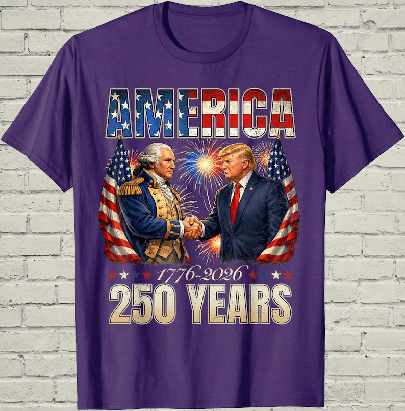 America 250th Anniversary Shirt, Trump Washington Patriotic Tee gallery