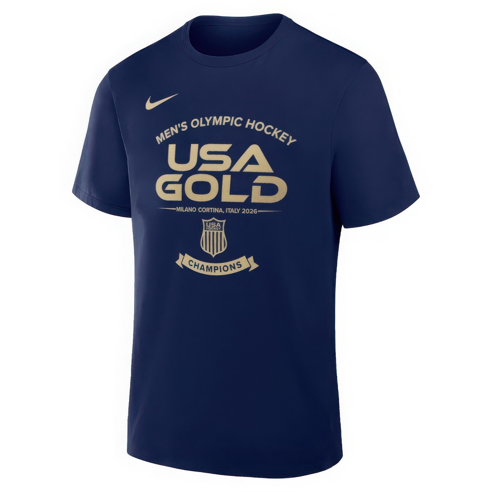 Men's USA Hockey Fan 2026 Winter Olympics Gold Medal Core Cotton Graphic T-Shirt gallery