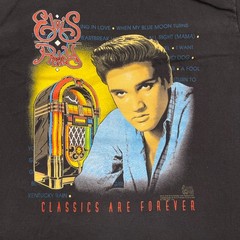Vintage 1992 Elvis Presley Classics Are Forever Shirt Large 21×28 Black