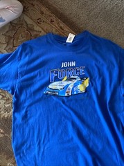 Vintage NHRA John Force Dragster Racing T Shirt 20 X26