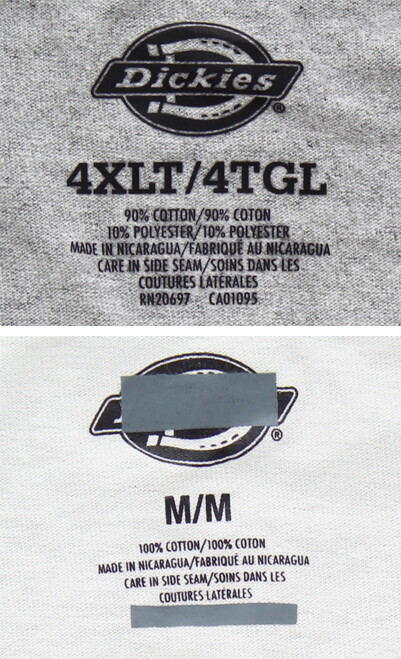 Dickies Men's T-Shirt Long Sleeve Logo Print Heavyweight Crew Neck 100% Cotton gallery