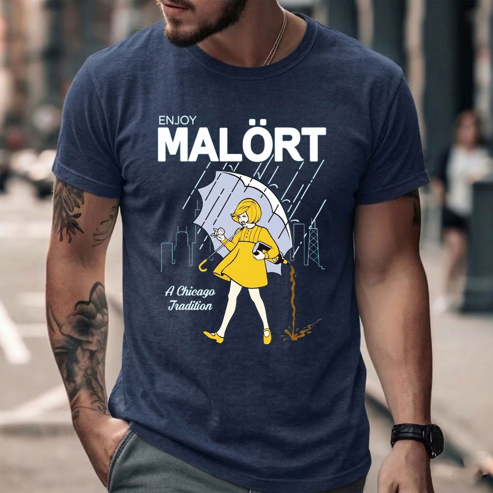 Enjoy Malort A Chicago Tradition Shirt, Black Shirt Size S-5XL gallery