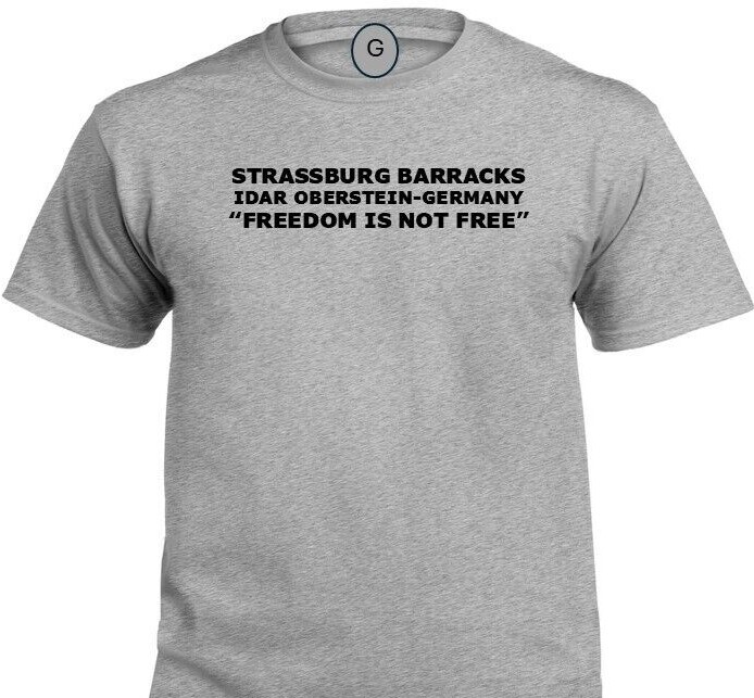 TAUKKUNEN BARRACKS *WORMS-GERMANY* FREEDOM* INDIVIDUAL BASE PT SHIRT gallery