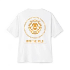 Men motivational graphic text printed oversized white T-shirt