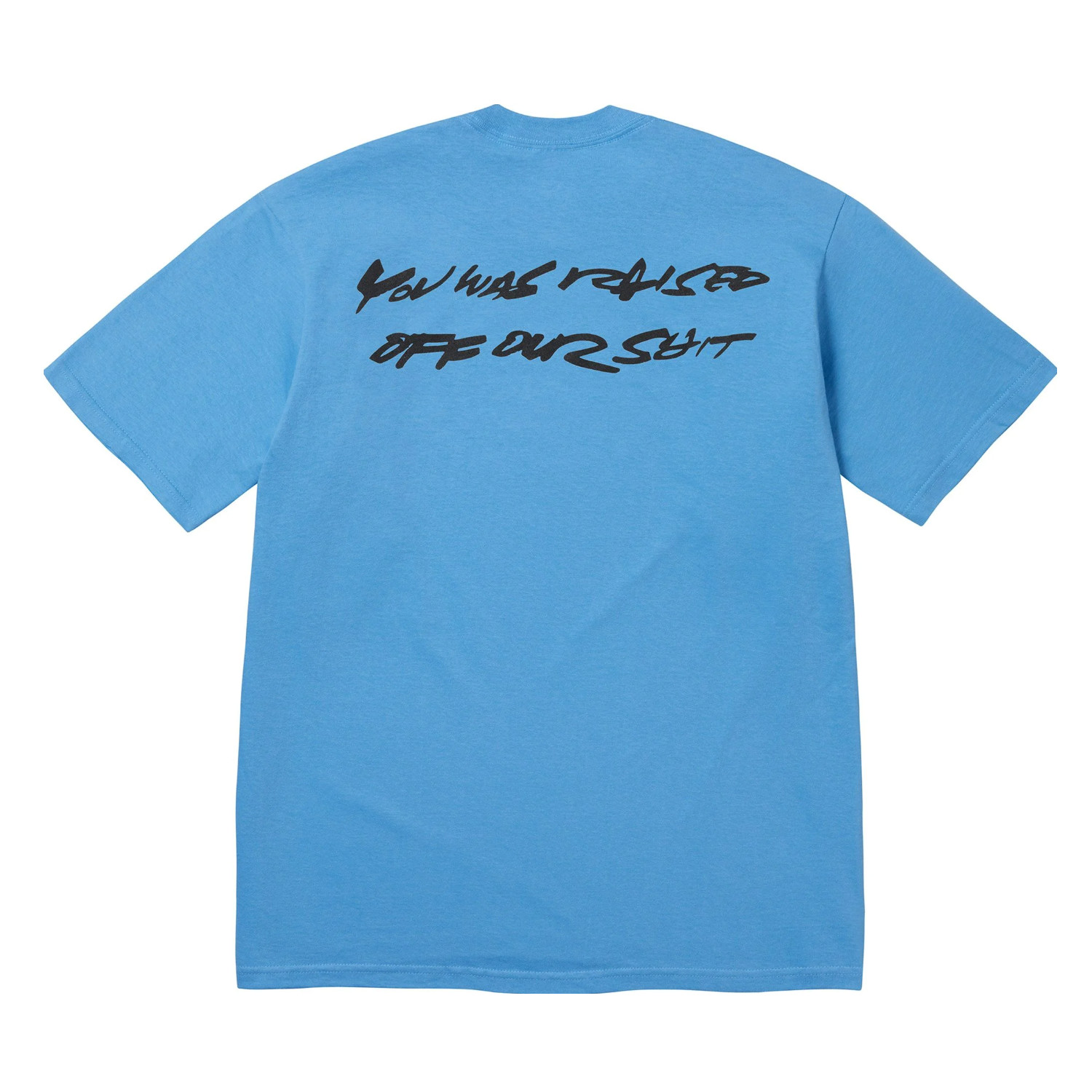 NWT Supreme SS24 Futura Box Logo Crewneck T-Shirt Brt Blue Tee Men's M AUTHENTIC gallery
