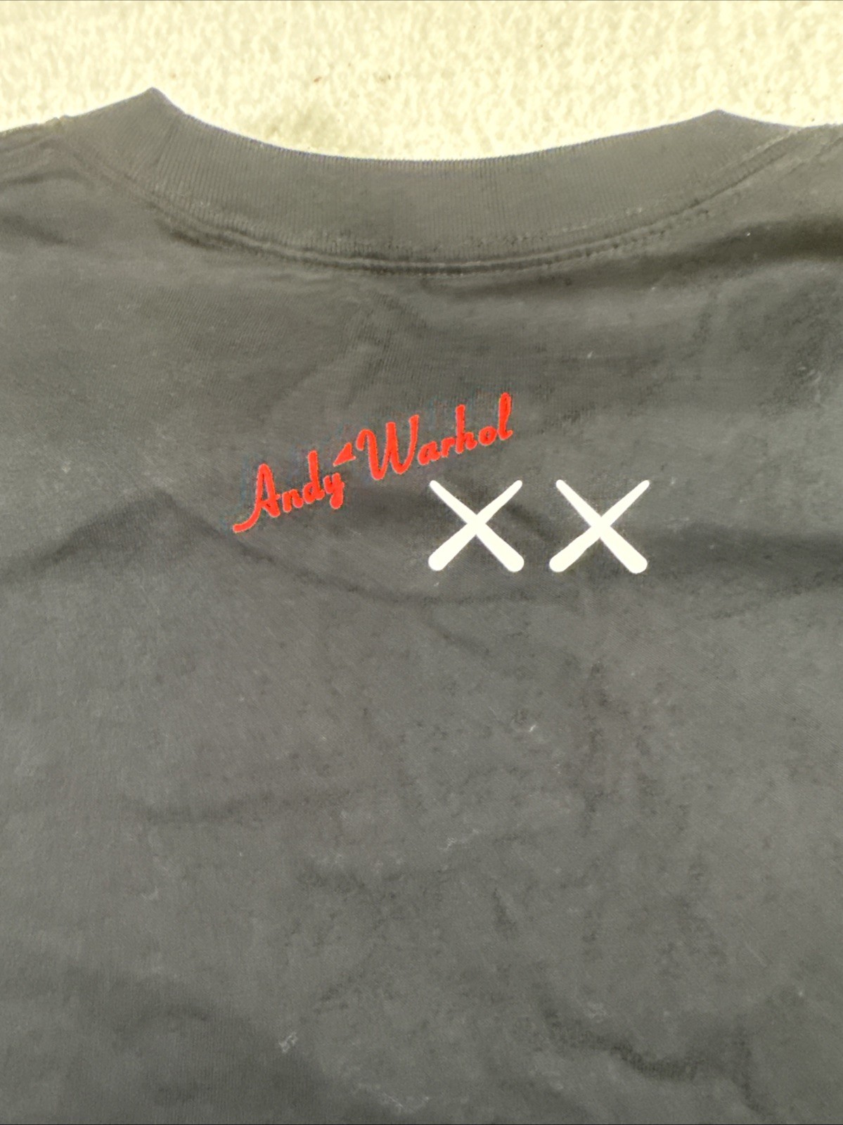 New Uniqlo UT KAWS Warhol Graphic Tee T-Shirt Black With Tags Size Large gallery