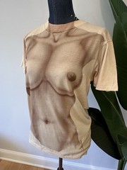 NWT Vintage Athletic Supporter Nude Woman Breasts Shirt 1984 Single Stitch Hanes