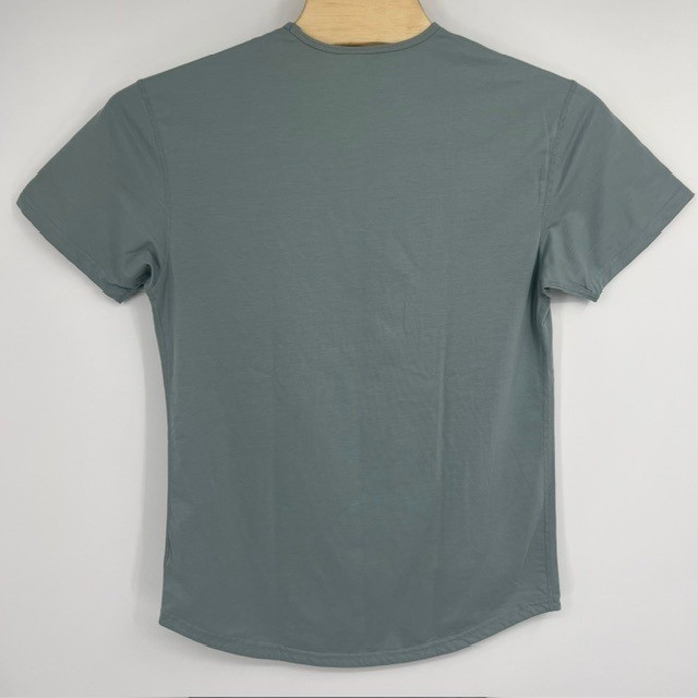 BYLT Premium Basics Signature Tee Mens Large Sage Green Curved Hem T-Shirt gallery
