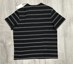 Goodfellow & Co Mens Standard Fit Short Sleeve T-Shirt, Charcoal Stripe Size XL