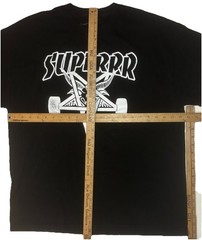 Superrradical Superrr Thrasher Flip T Shirt Men’s XL Bart Hell Skate Streetwear