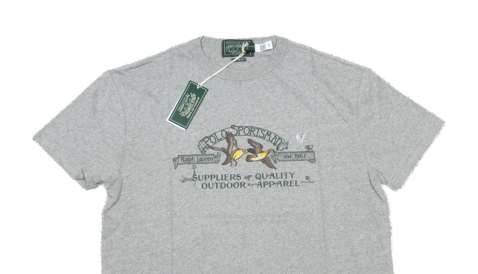 Polo Ralph Lauren Men's Grey Sportsman Graphic Print Classic Fit T-Shirt (XL) gallery