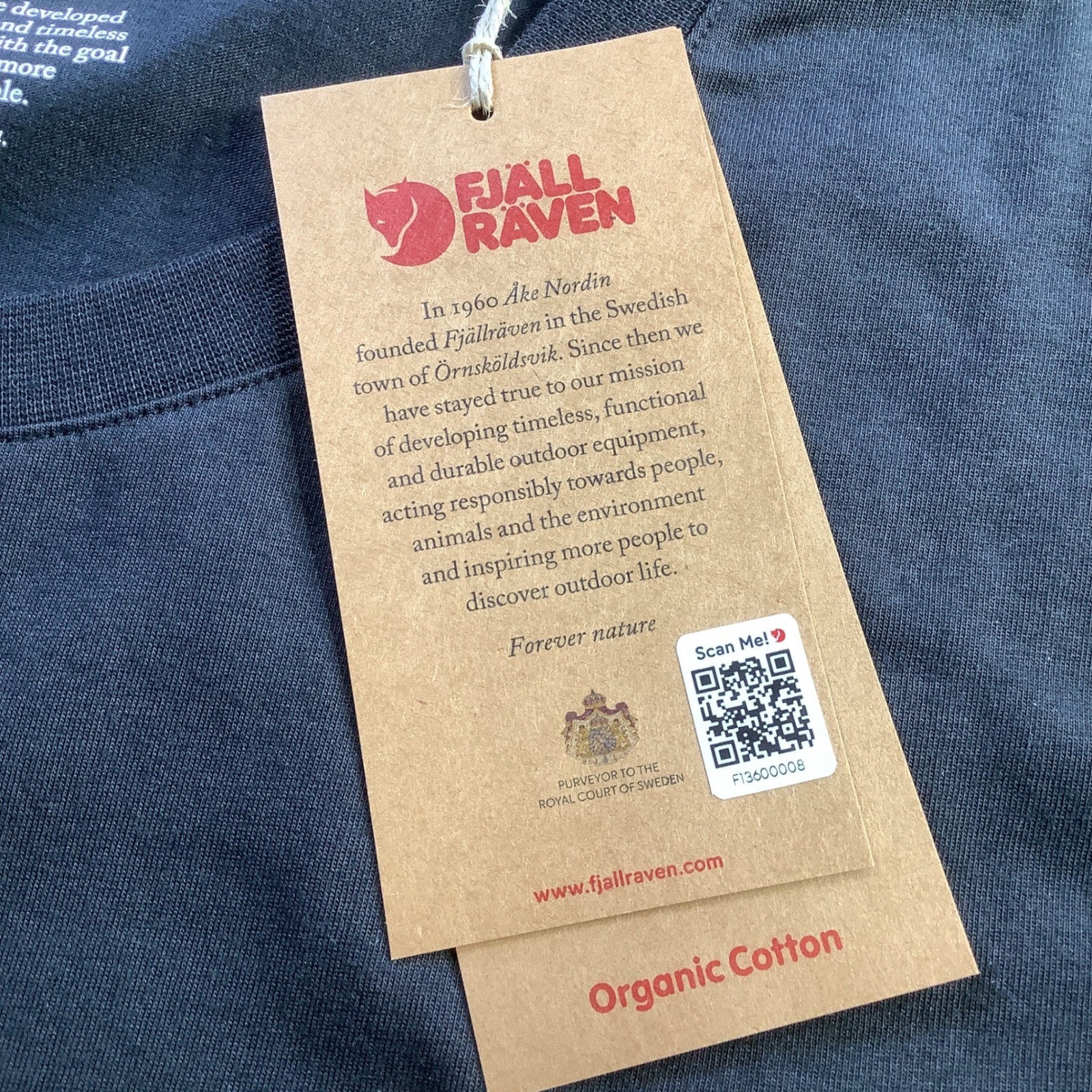 Fjallraven Kanken T-shirt Boston Black Organic Cotton Tee Unisex Size XXL NWT gallery