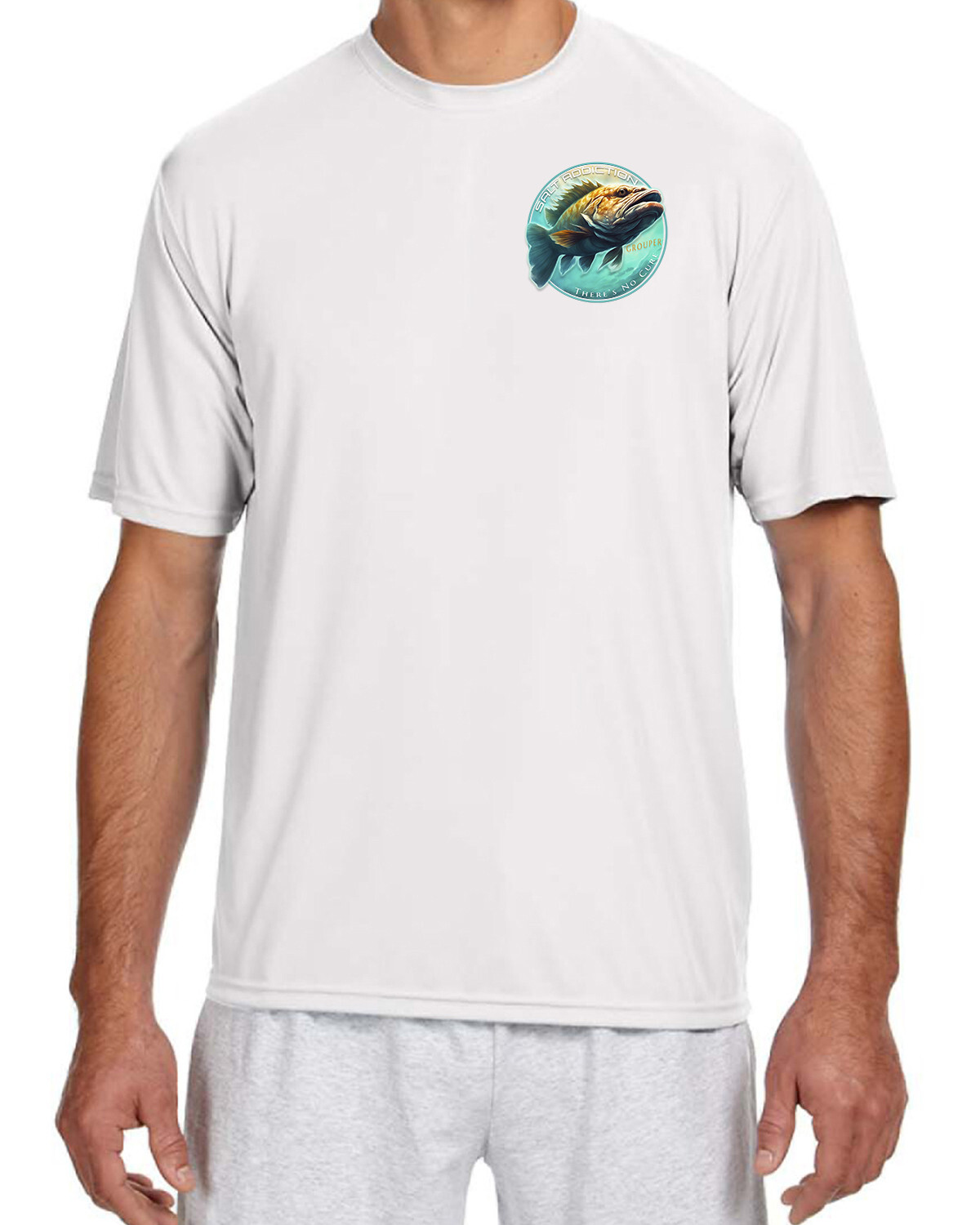 Salt Addiction t Shirt Short Sleeve MicroFiber Grouper uv 30 gallery