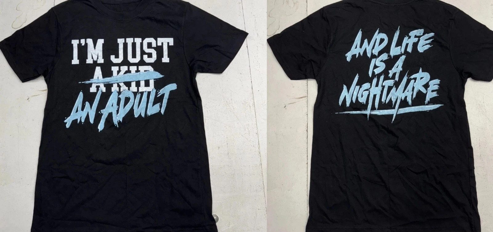 Simple Plan I’m Just An Adult Graphic Multicolor Short Sleeves Unisex T Shirt