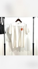 Men’s Clemson Graphic Print White Cotton T-Shirt Size M Regular Crew Neck