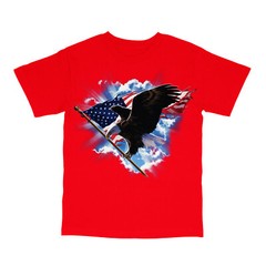 Patriotic American Eagle USA Red White And Blue Mens Short Sleeve T-Shirt 17995D