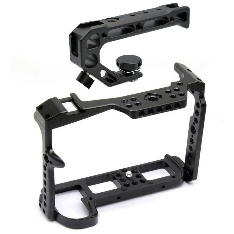 For Panasonic S1 S1R S1H Lumix Cage Rig Nato Rail Arca Swiss Plate With Handle