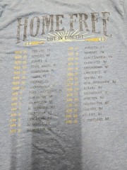Home Free Live In Concert Men’s Solid Blue Graphic Print Short Sleeve Tshirt…