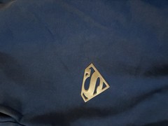 Young La Superman Blue Sweats Size M And Young La DarkKnight White Shirt Size L