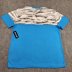 Ecko Unltd V-Neck Blue Atomic With Camo Men’s T-Shirt Size X-Large NWT