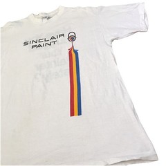 Sinclair Paint VNTG Single Stitch Graphic White T-shirt *See Description*