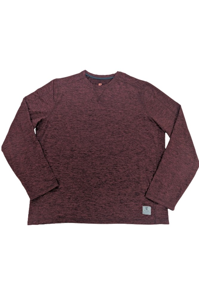 Rugged Elements Heather Burgundy Performance Shirt Men’s Large Outdoor Workout