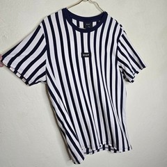 HUF Vertical Stripe Box Logo T-Shirt