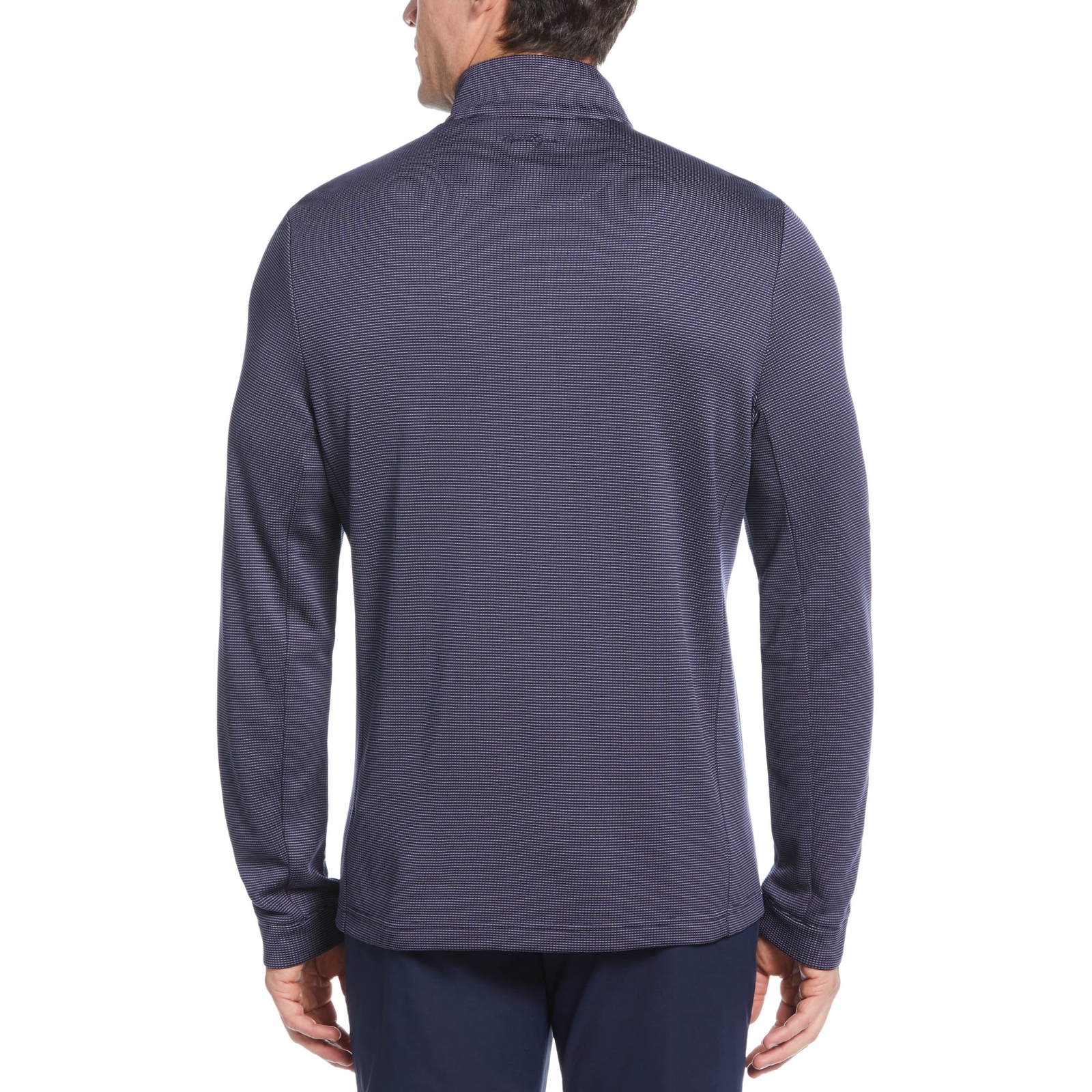 Ben Hogan Performance Men’s Blue Jacquard 1/4 Zip Long Sleeve Shirts: M-2XL gallery