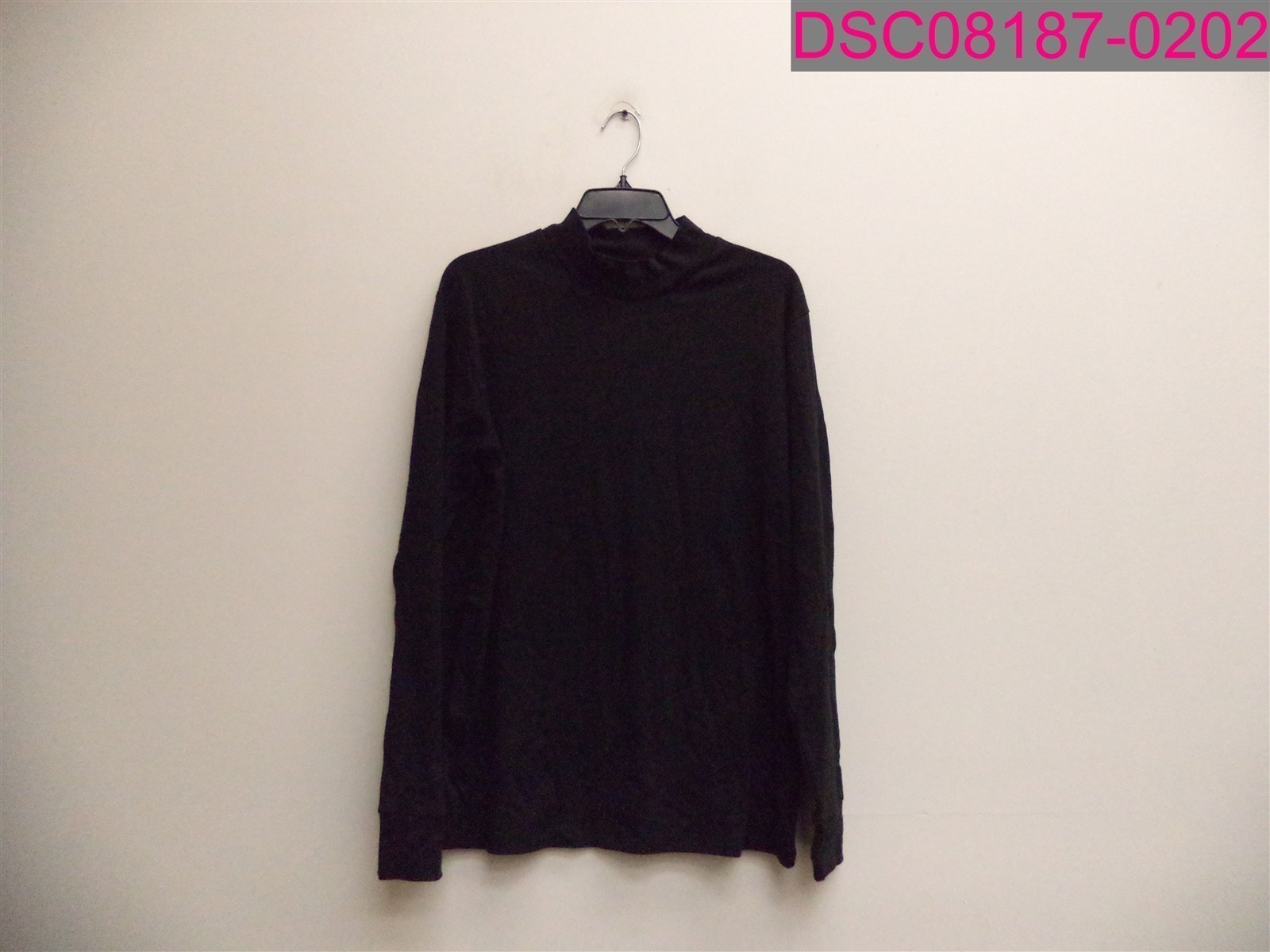 Another Influence High Neck Long Sleeve Shirt Top Black Men's Medium MTO2486 gallery