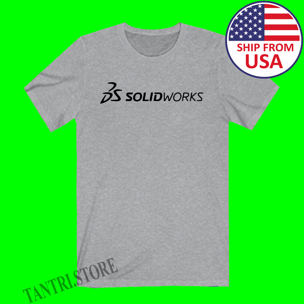 Solidworks Solid Works Men’s Grey Size S to 3XL