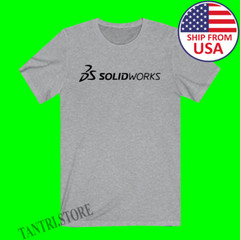 Solidworks Solid Works Men’s Grey Size S to 3XL