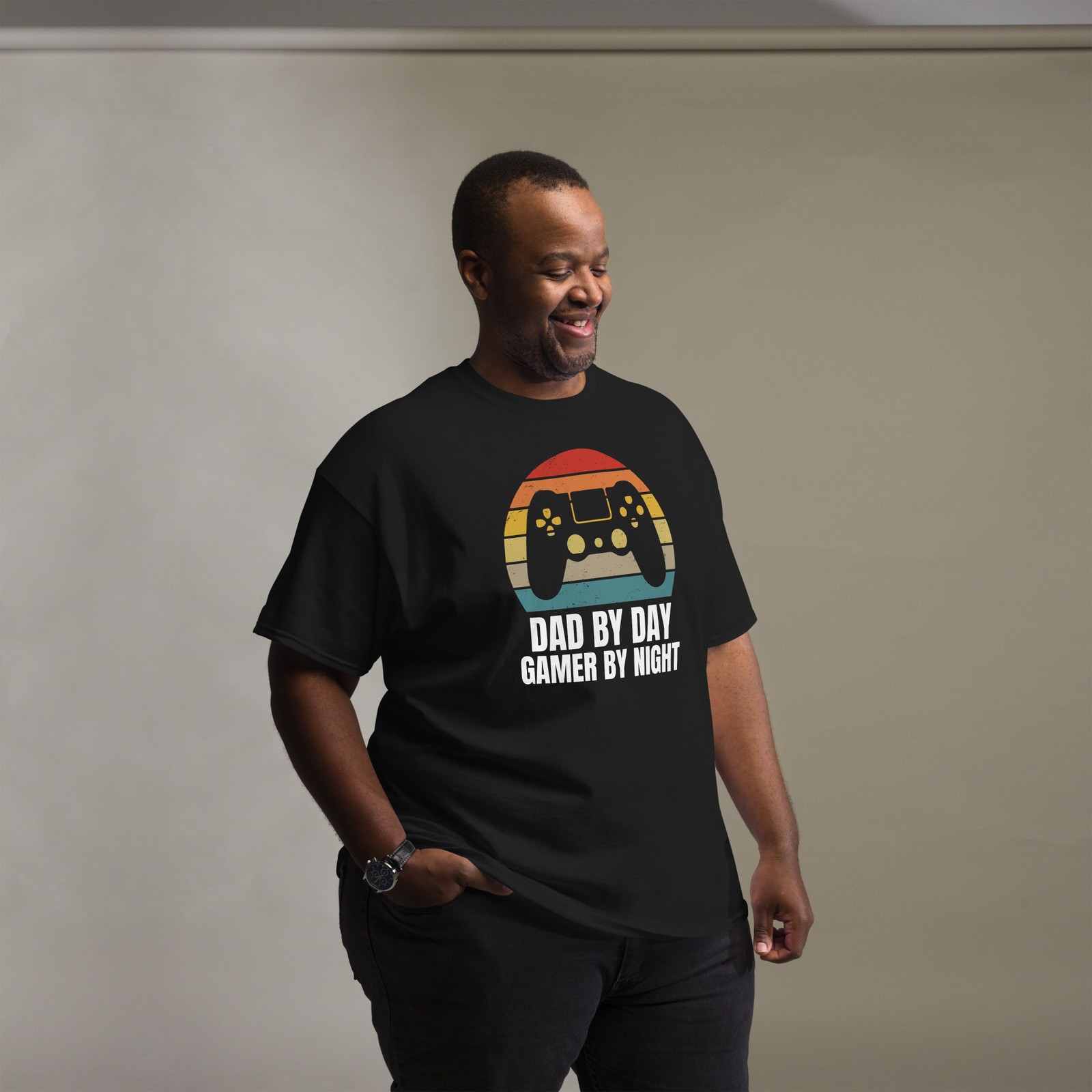 Dad By Day Gamer By Night Retro Gaming Design for Gaming Fathers gallery