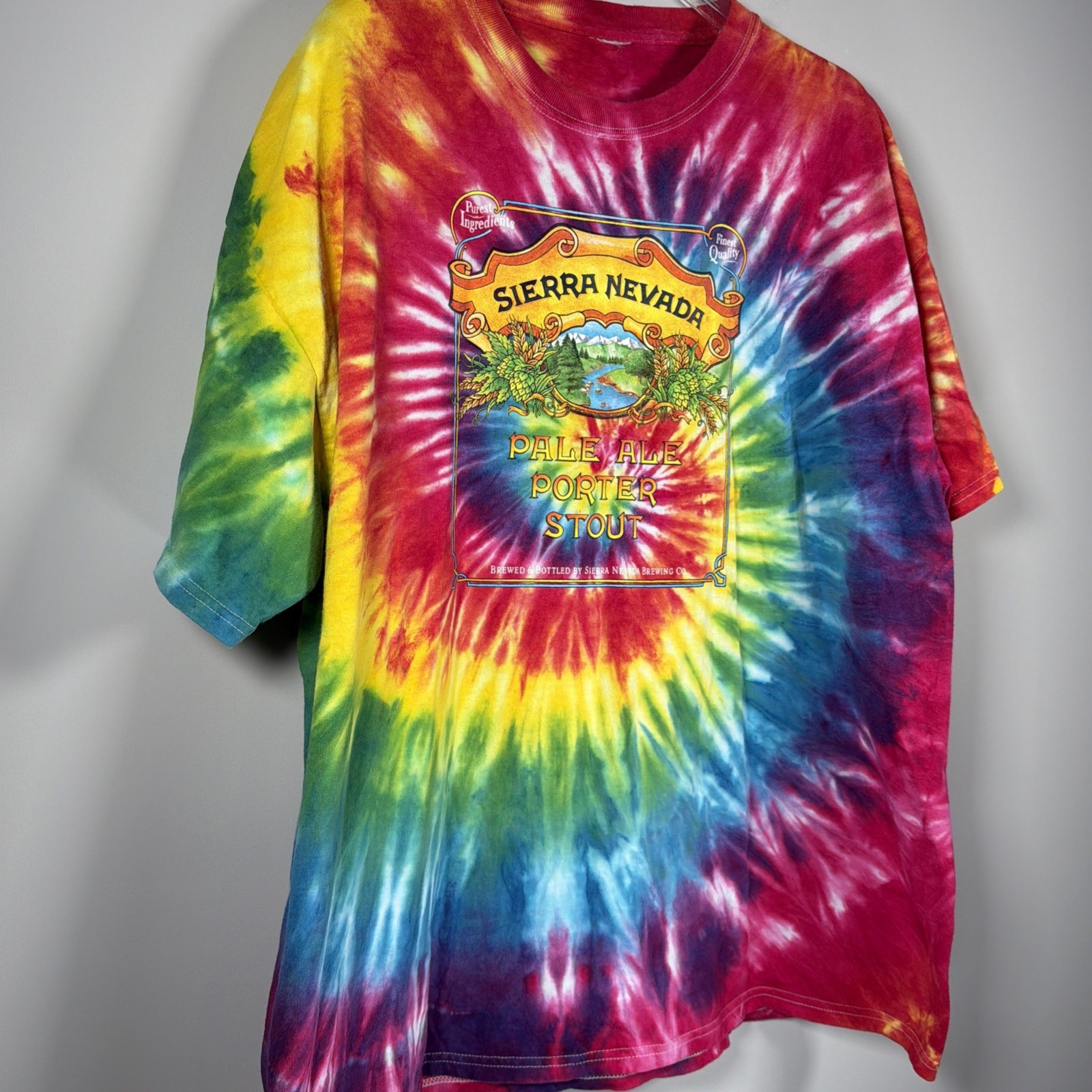 Sierra Nevada Brewery Adult X-Large Tie Dye Beer Graphic Tee See Measurements gallery
