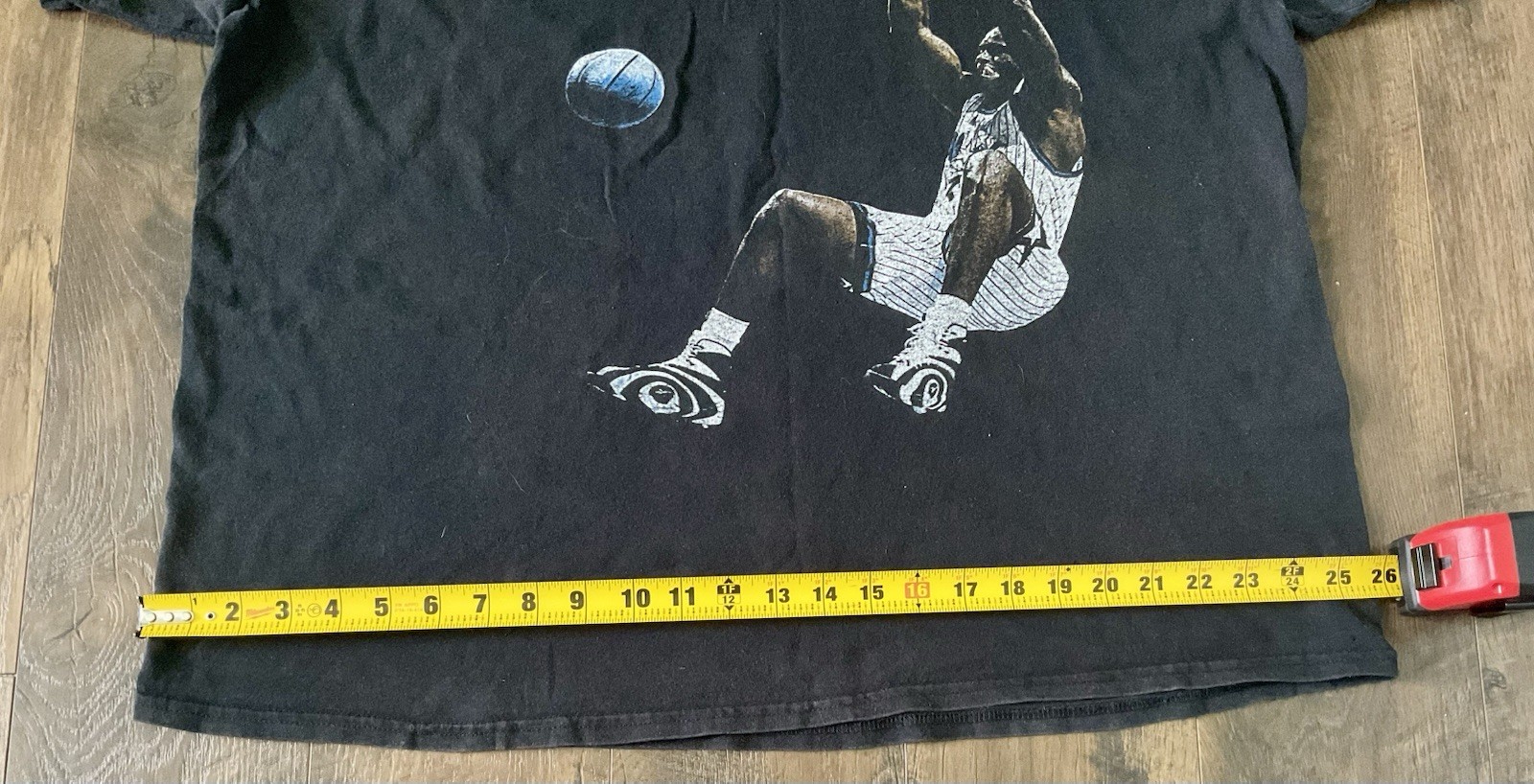 Shaquille O’Neal GOAT Crew Black Double Sided Graphic T Shirt, Size XL gallery