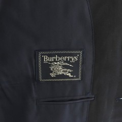 Burberrys 3Piece Wool Suit Navy Tailored Jacket Vest Pants Mens