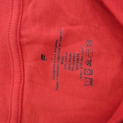 Fabletics Shirt Mens Large Red Short Sleeve Crewneck Stretch Top 24-7 Tee