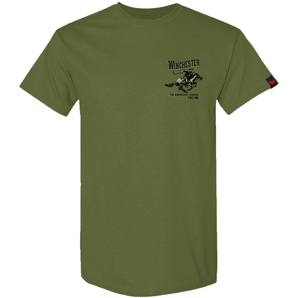 Winchester Pro - Vintage Horse and Rider Mens T-shirt gallery
