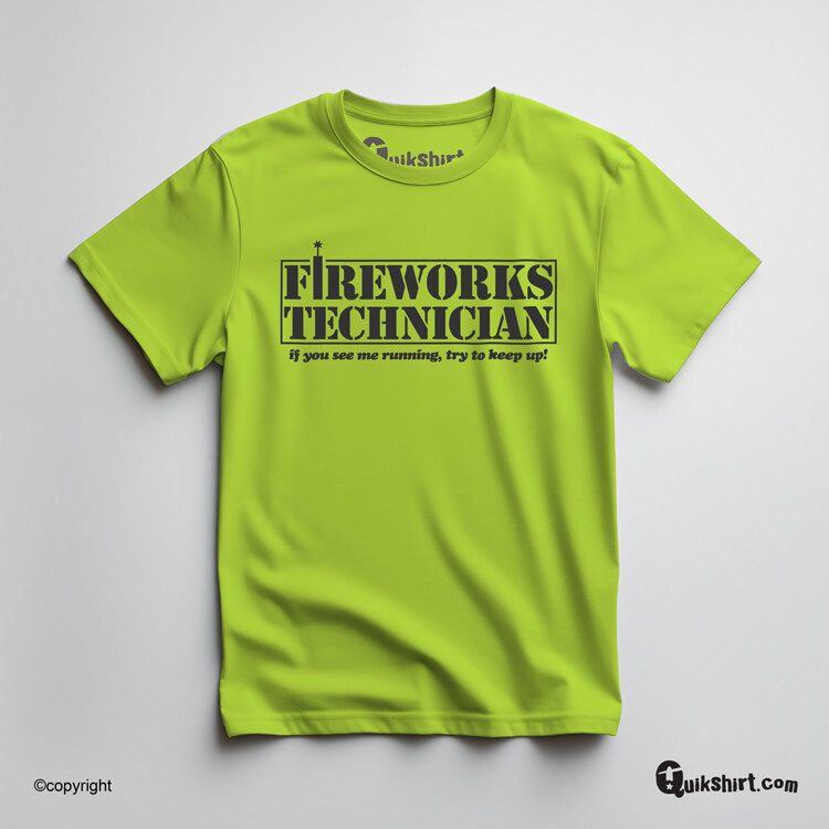 Fireworks Tech T-Shirt Fourth Of July Fireworks 4th Holiday New Years Original gallery