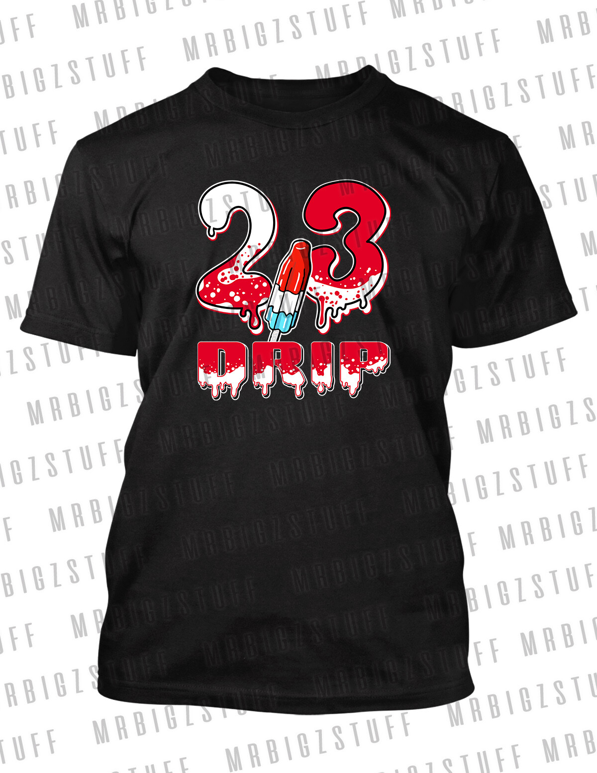 23 Drip Bomb Pop Graphic Complement J’s 11 Bred Velvet & J11 CMFT Cherry Shoe