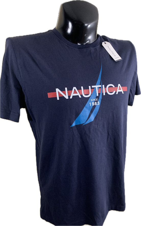 Nautica Mens T Shirt Size M New With Tags Blue Graphic Since 1983 Cotton Tee gallery