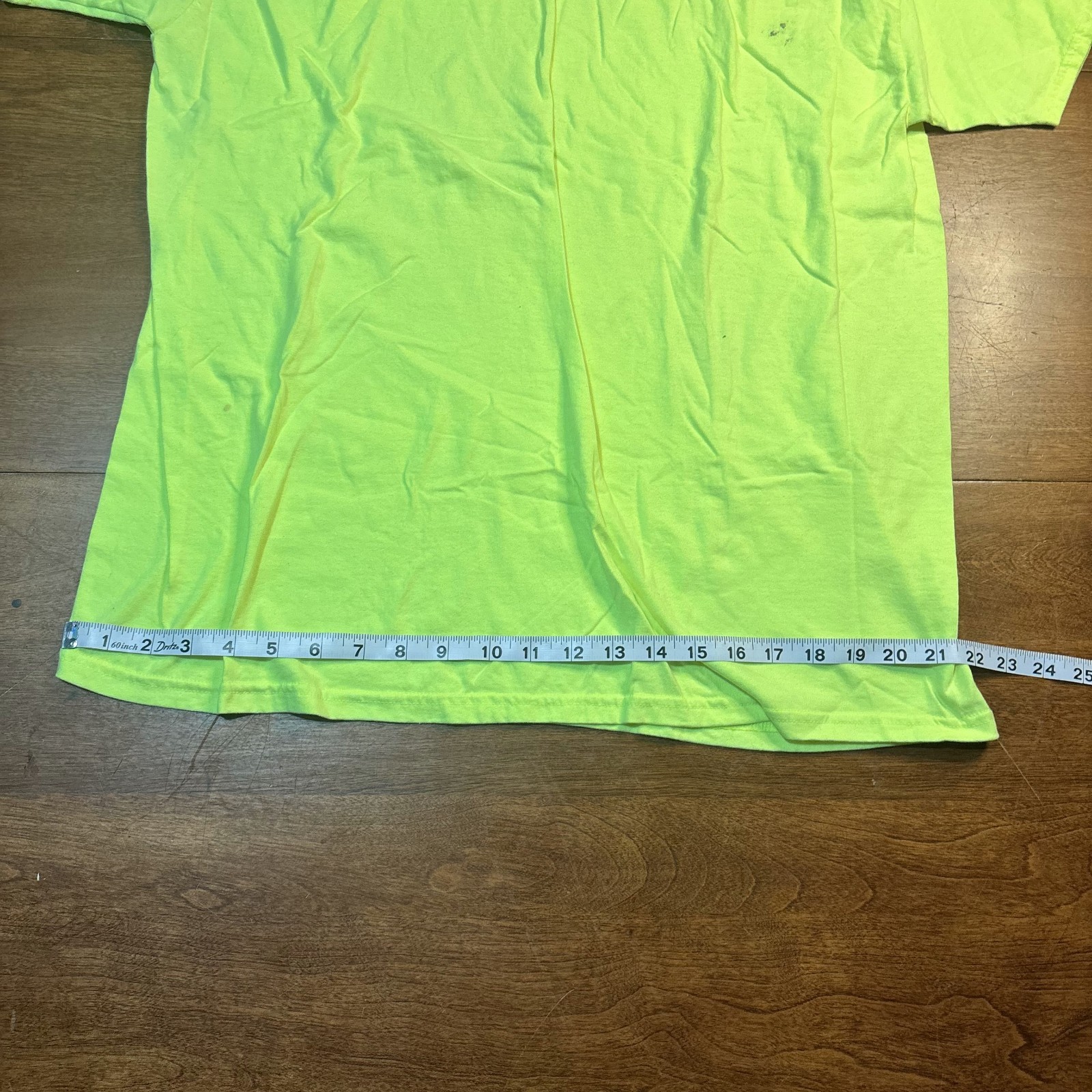 Athletic Works T-Shirt Men's Neon Green Cotton Crew Neck Short Sleeve - XL gallery