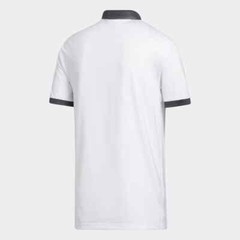 New Very Comfortable Large White Adidas Ultimate Three Stripes Golf Polo GD0795