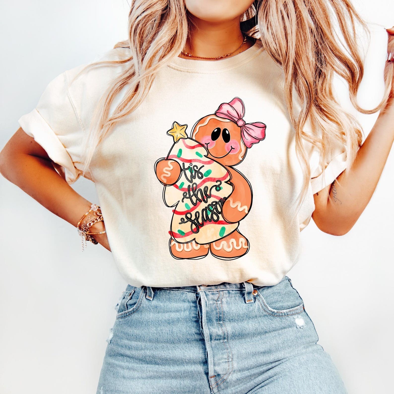 Tis The Season Gingerbread Merry Christmas Shirt Christmas Holiday Gift Lovers gallery