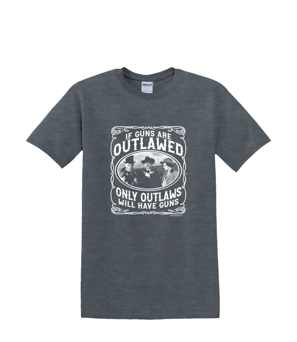 T-Shirt S to 2XL 3XL - THREE STOOGES OUTLAWS - HUMOR FUNNY MOE CURLY SHEMP LARRY gallery