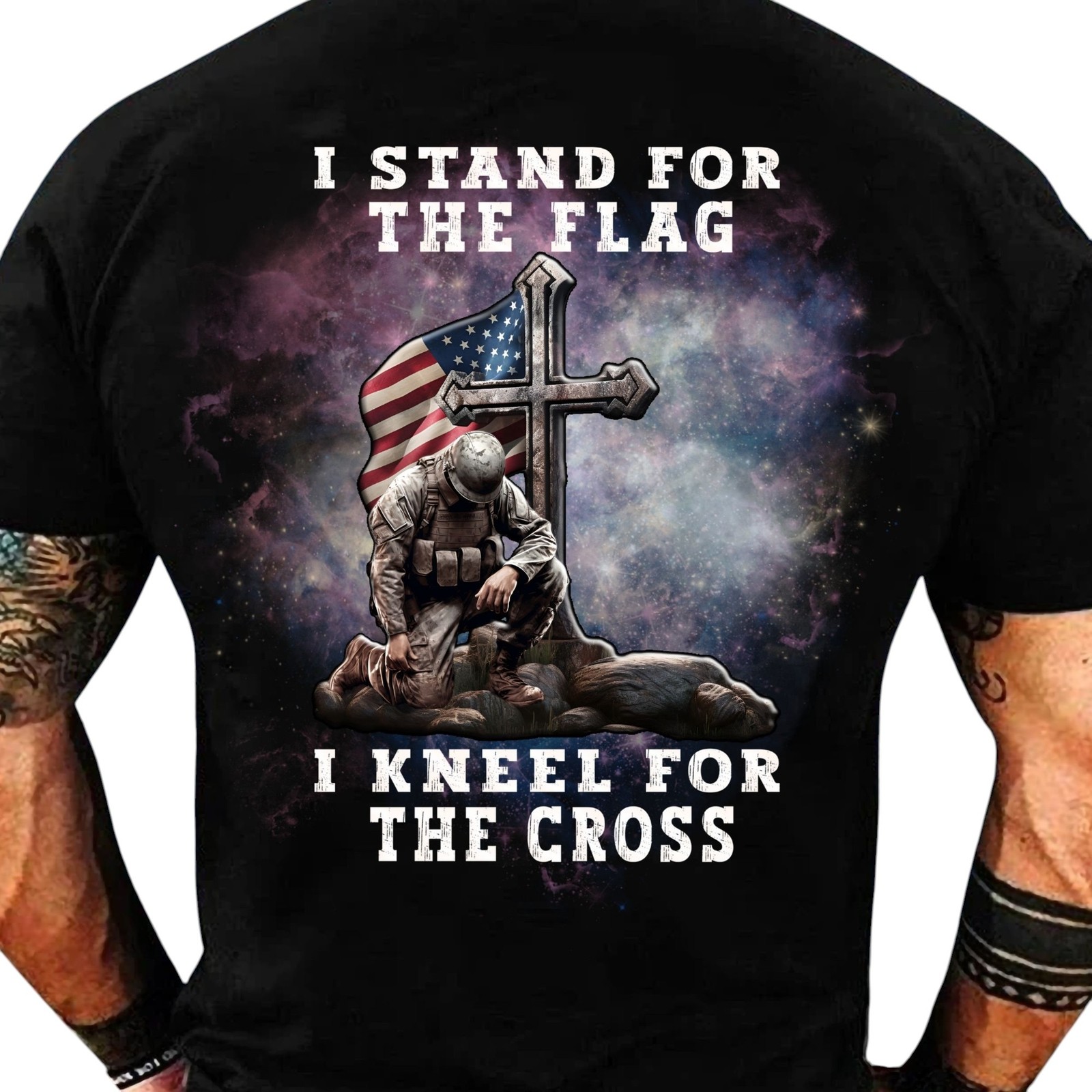 I Stand For The Flag I Kneel For The Cross PNG Sublimation Design Memorial Day P
