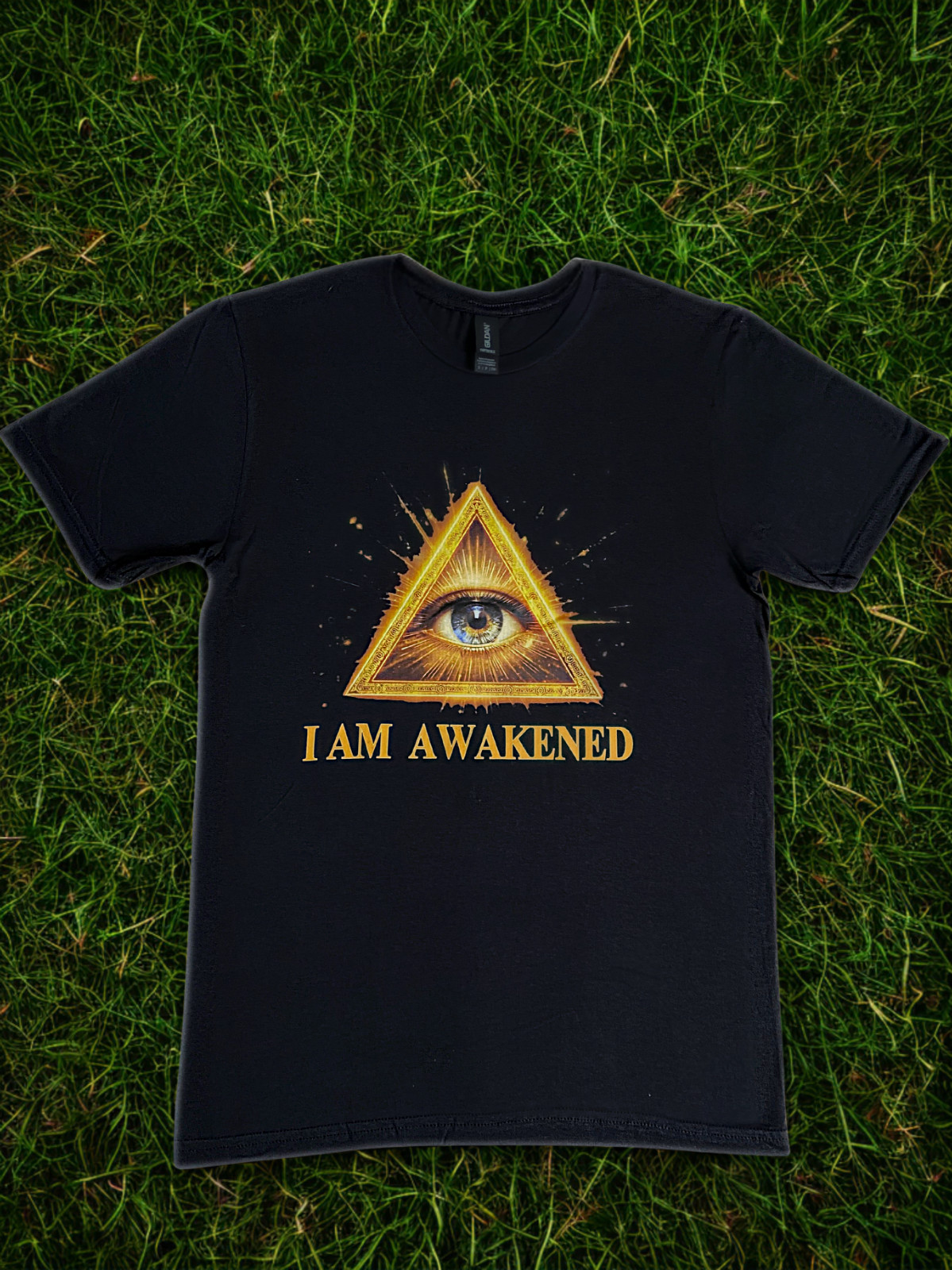 DTF Custom Made - I AM AWAKENED Short Sleeve T-Shirt - Black SML gallery