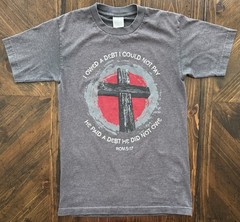 Vintage One Way Out Solid Light Bible Verse T-shirt Size S/M Christian