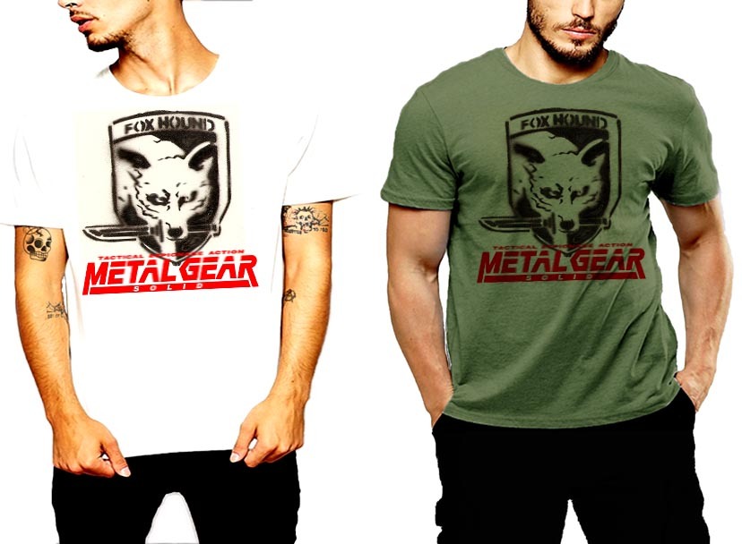 Brand New Metal Gear T-Shirt Fox Hound Solid Snake Tactical Espionage Action Tee gallery
